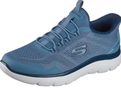Herren Skechers , sportliche Herren-Sneaker, mit geformter Slip-Ins Fersenplatte