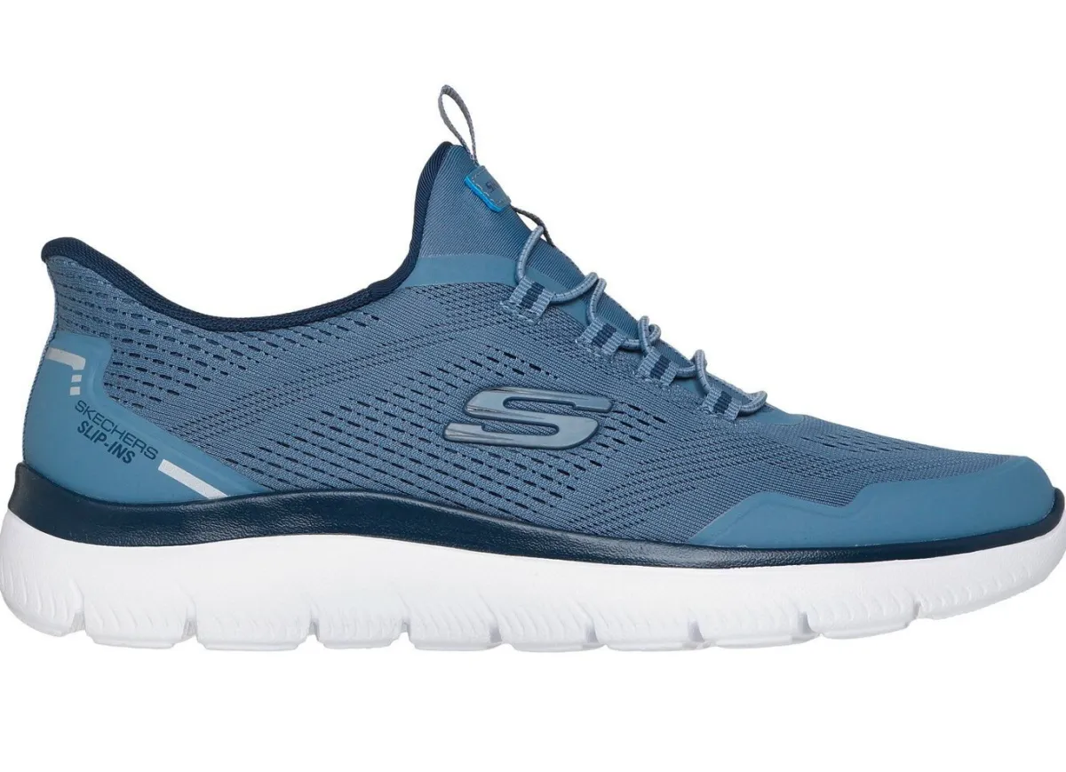 Herren Skechers , sportliche Herren-Sneaker, mit geformter Slip-Ins Fersenplatte