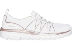 Damen Skechers , trendige Damen-Slipper, aus gestricktem Mesh-Material