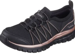 Damen Skechers , trendige Damen-Slipper, aus gestricktem Mesh-Material