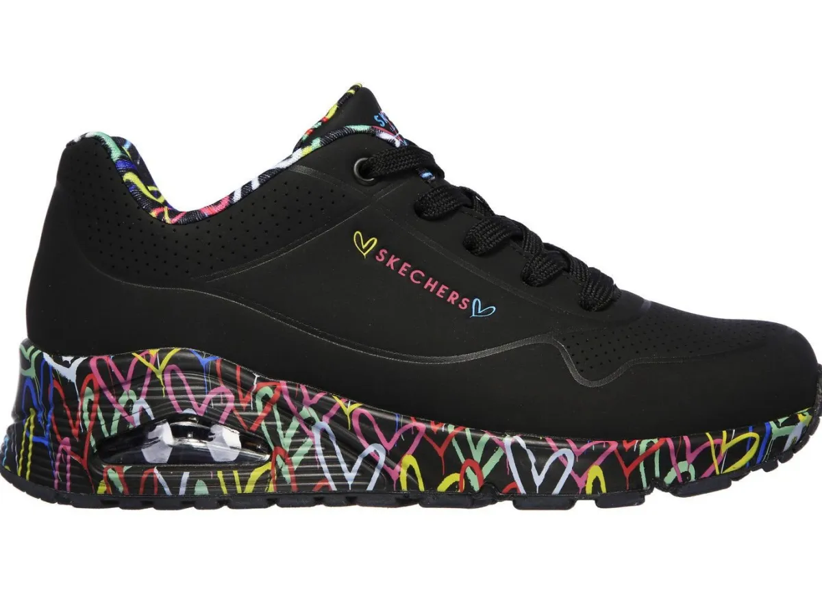 Damen Skechers , trendige Damen-Sneaker, mit sichtbarem Luftpolster
