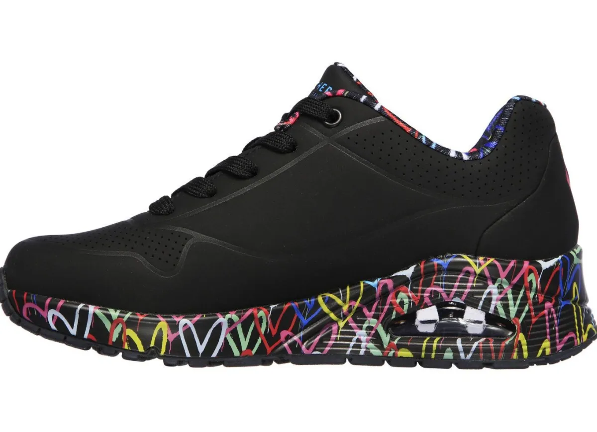 Damen Skechers , trendige Damen-Sneaker, mit sichtbarem Luftpolster