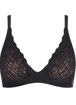 Damen BADER sloggi ZERO Feel-Push-up-BH mit Elastikspitze