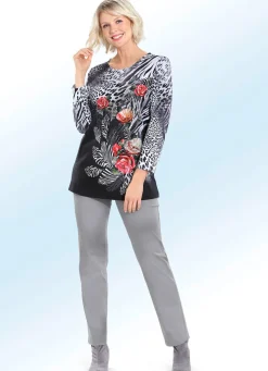 Damen KLAUS MODELLE MADE IN GERMANY Soft-Stretch-Hose in bequemer Schlupfform
