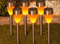 BADER Solarstecker mit Flackereffekt, 6er-Set