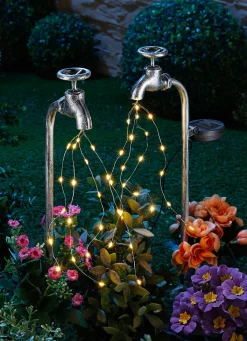 BADER Solar-Wasserhahn, 2er-Set, aus solidem Eisen