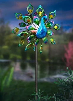 BADER Solar-Windrad Pfau mit Solarkugel in der Mitte