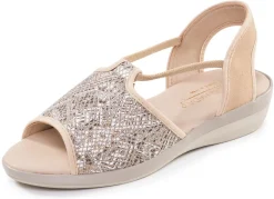 Damen BADER Sommerliche Damen-Sandalen, Weite G, mit Elastikbändchen