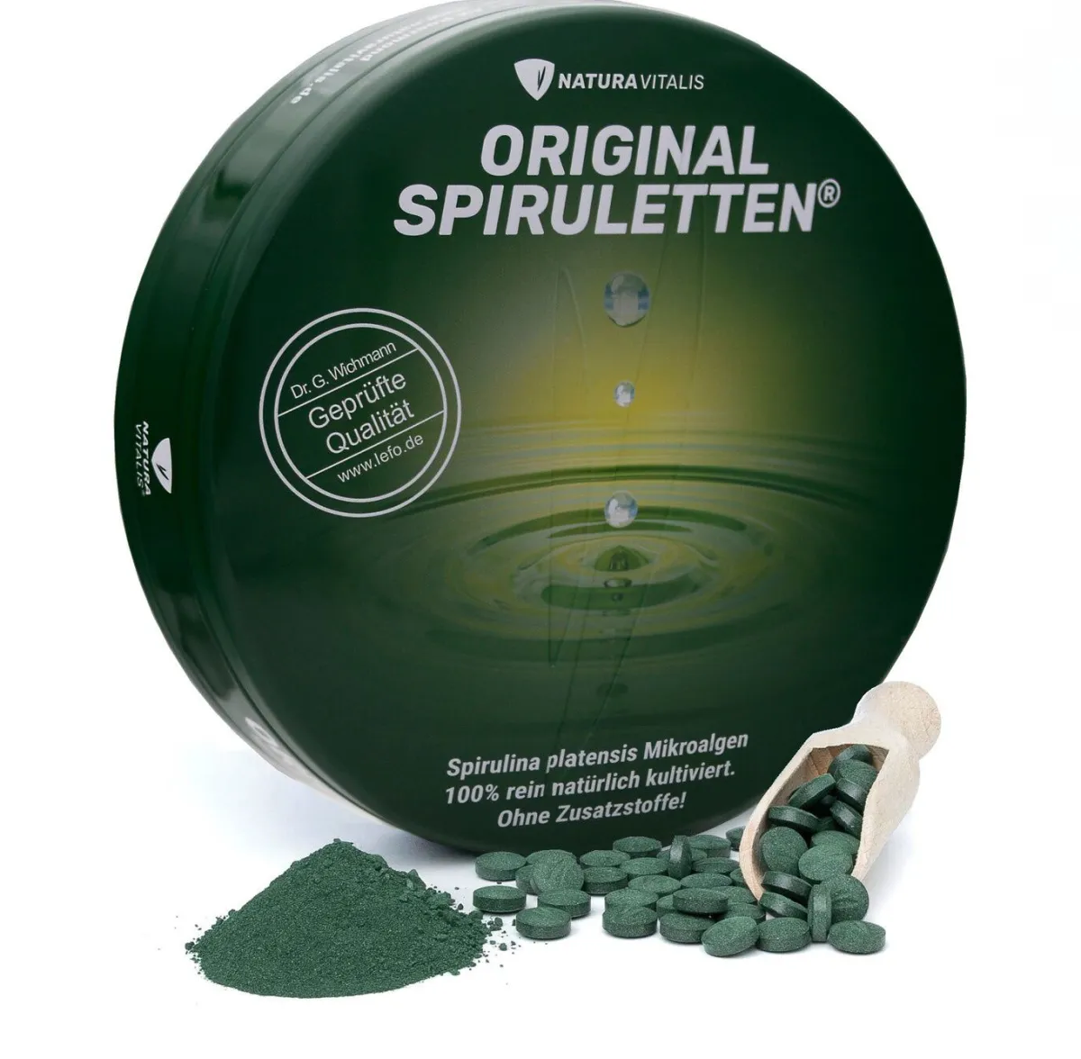 NATURA VITALIS Spirulina Presslinge in Spirulettendose