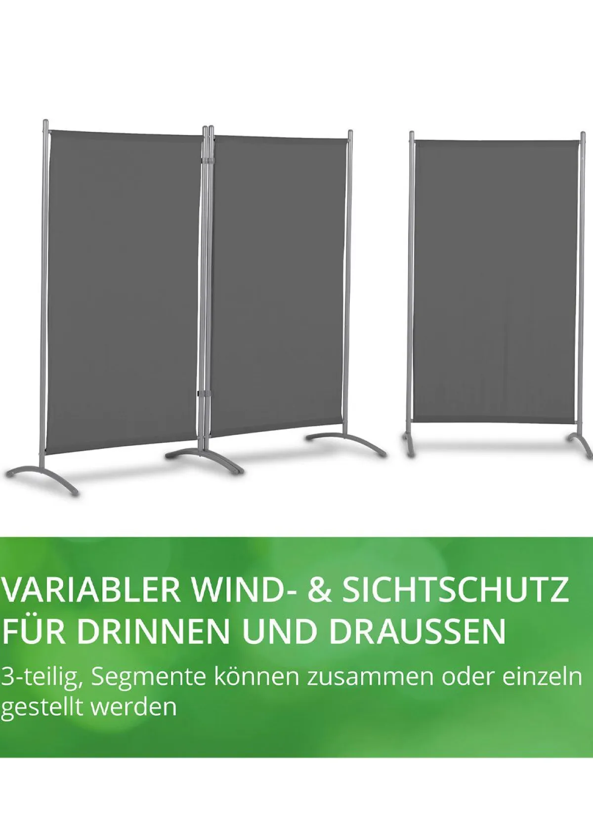 BADER Standfeste Stellwand, 3-teilig