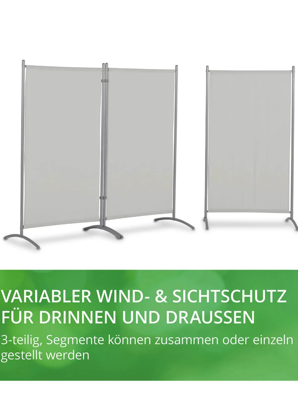 BADER Standfeste Stellwand, 3-teilig