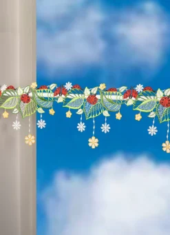 PLAUENER SPITZE Stangendeko mit Marienkäfer-Motiv