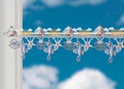 PLAUENER SPITZE Stangendekoration aus echter