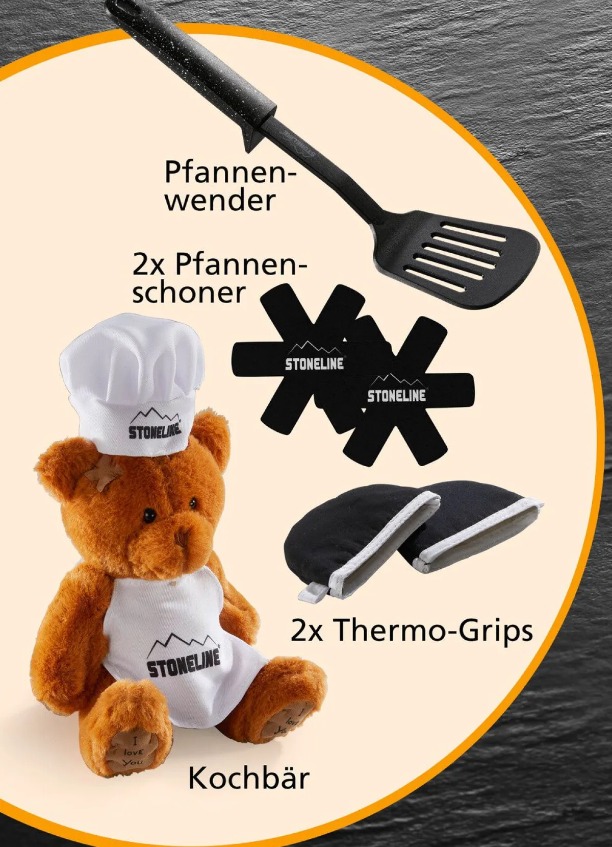 STONELINE ® Kochtopf-Set, 15-teilig