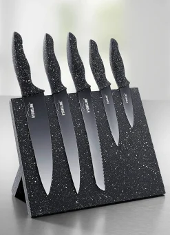 STONELINE ® Messerblock, 6-teilig, mit Magnetfeld