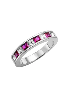 Damen BADER Strahlende Eleganz: Damenring mit synth. Zirkonia und Glassteinen