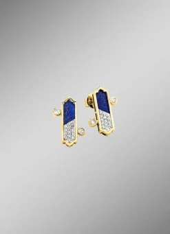 Damen BADER Strahlende Eleganz – Ohrstecker mit Lapislazuli und Brillanten