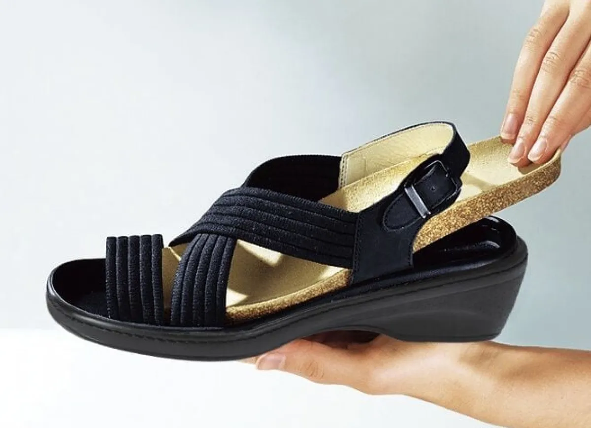 Damen BADER Stretch-Bequem-Sandalette