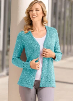 Damen BADER Strickjacke aus Melangegarn