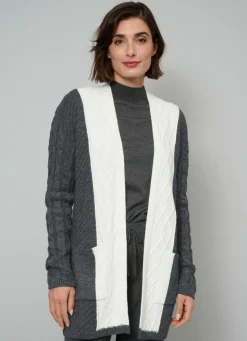 Damen BADER Strickjacke in Strukturmix