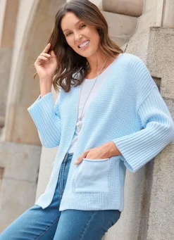 Damen BADER Strickjacke in Strukturmix