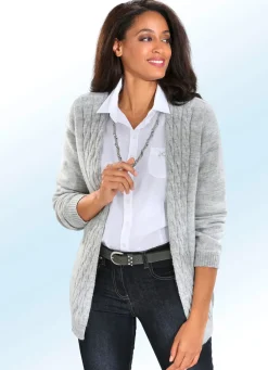 Damen BADER Strickjacke in superfeiner Qualität mit Alpaka