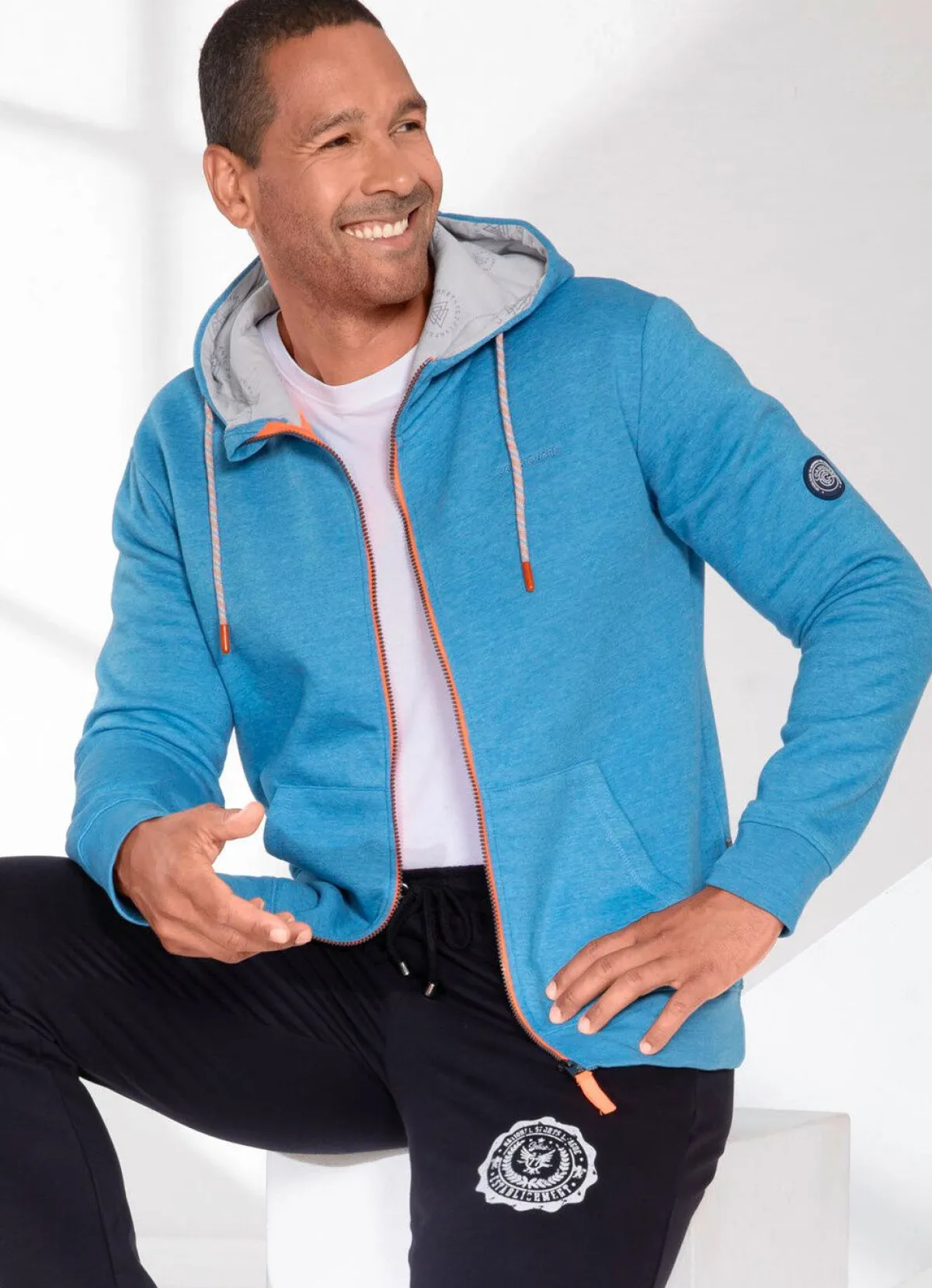Herren BADER Sweatjacke mit Kapuze