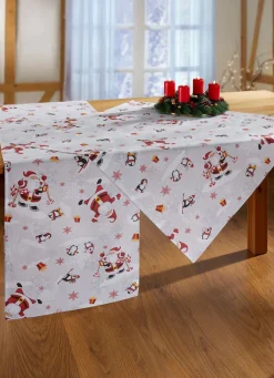 BADER Tischdecke oder Kissenbezug aus 100% Baumwolle