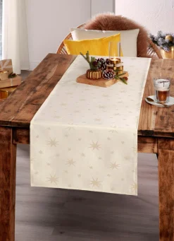 BADER Tischdekoration mit Fleckschutz und Glitzergarn