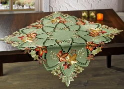 BADER Tisch- und Raumdekoration mit herbstlicher Stickerei