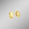 Damen BADER Tolle Ohrstecker mit Rillendesign