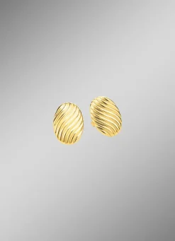 Damen BADER Tolle Ohrstecker mit Rillendesign