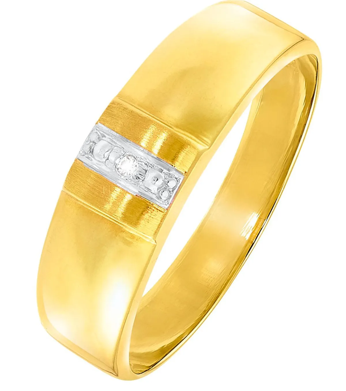 Damen BADER Toller Damenring in Bicolor mit Diamant