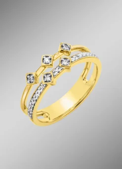 Damen BADER Toller Damenring mit Brillanten und Diamanten