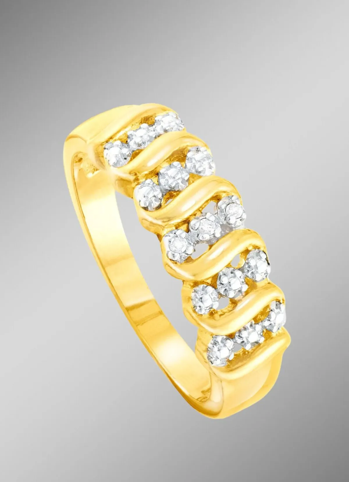 Damen BADER Toller Damenring mit 3 Diamanten