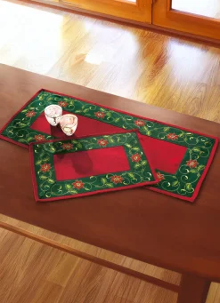 BADER Traditionelle Tisch- und Raumdekoration mit Ilexzweig-Motiven