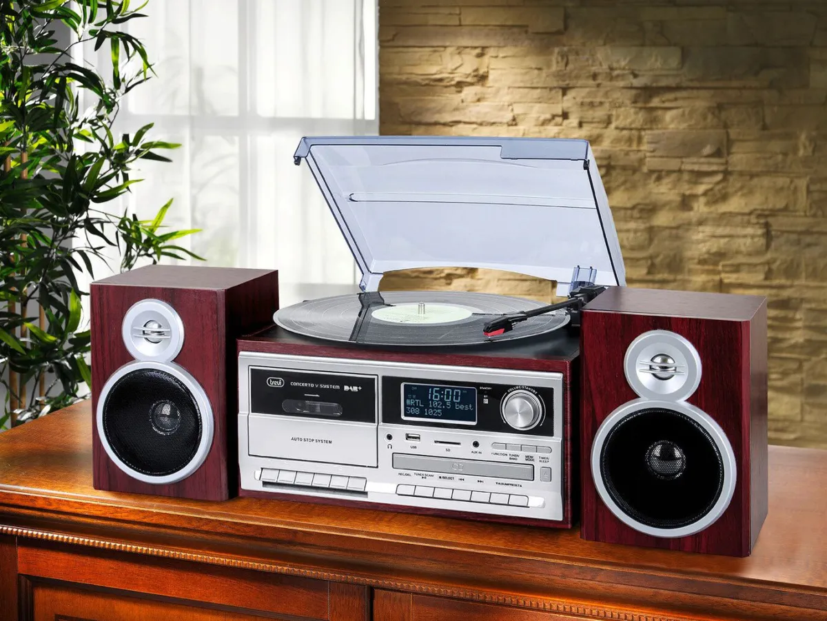 BADER Trevi TT 1072 DAB Nostalgie-Stereoanlage mit DAB+