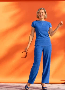 Damen laurakent Tunika in Seersucker Qualität