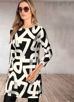 Damen KLAUS MODELLE MADE IN GERMANY Tunika mit Allover-Druck