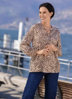 Damen laurakent Tunika mit Bindebändchen