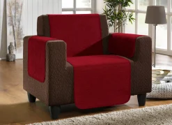 BADER Unempfindliche Sessel-,Couch- und Armlehnenschoner aus Chenille