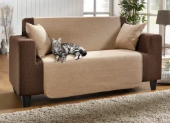 BADER Unempfindliche Sessel-,Couch- und Armlehnenschoner aus Chenille