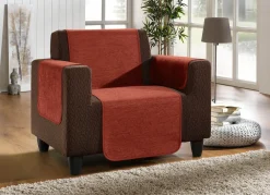 BADER Unempfindliche Sessel-,Couch- und Armlehnenschoner aus Chenille