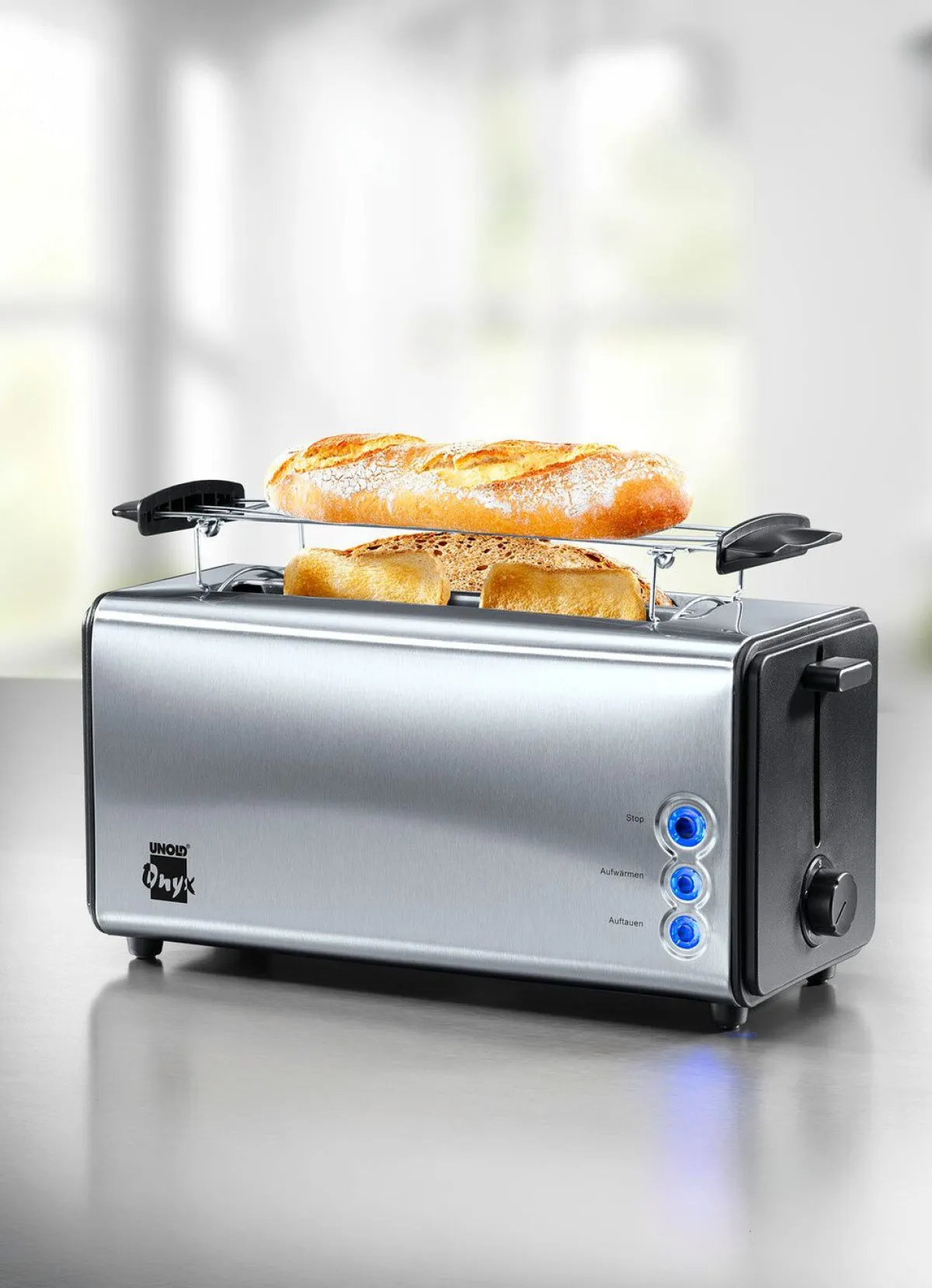 UNOLD Doppel-Langschlitz-Toaster für bis zu 4 Toasts gleichzeitig