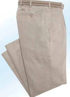 Herren BADER Unterbauch-Jeans mit Bundfalten in 3 Farben
