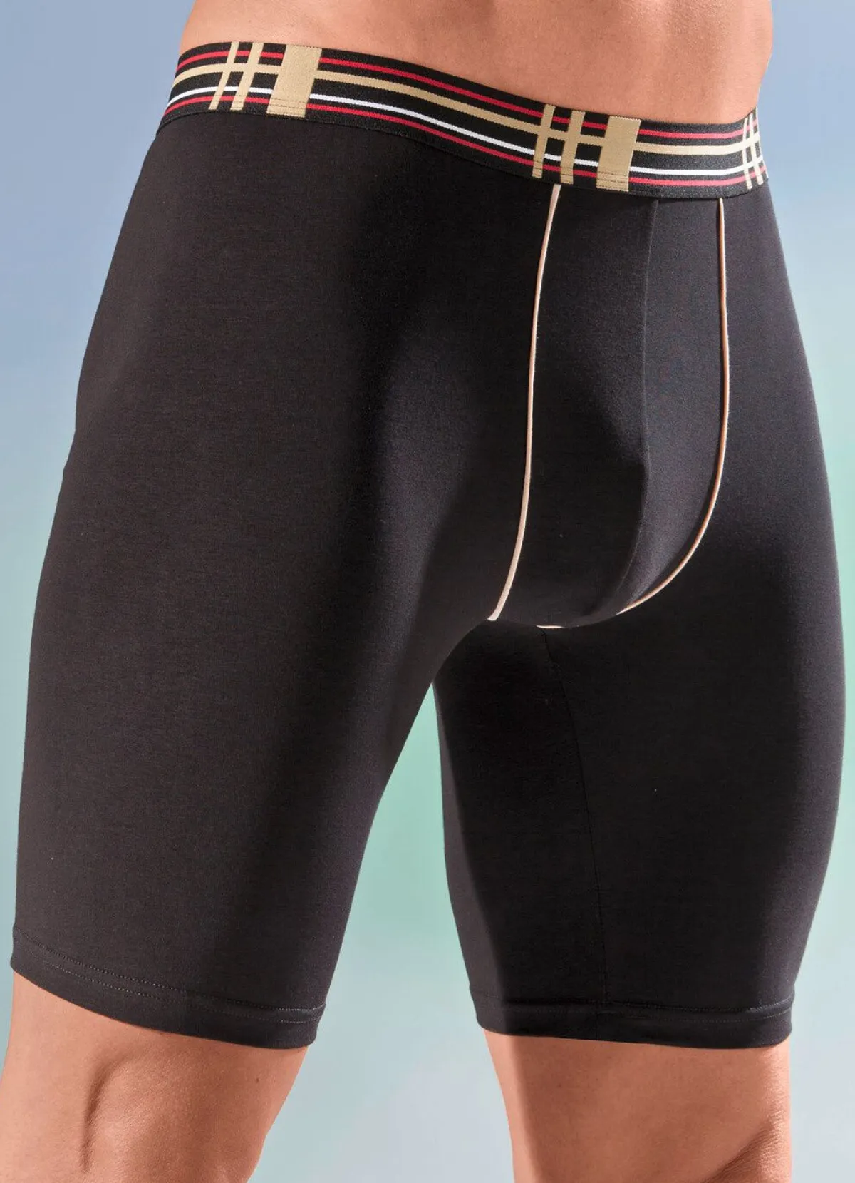 Herren brio Viererpack Longpants mit Elastikbund