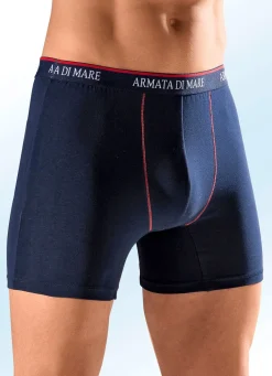 Herren Armata di Mare Viererpack Pants, mit Elastikbund, Kontrastnähten
