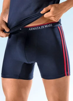 Herren Armata di Mare Viererpack Pants, uni mit Kontraststreifen