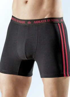 Herren Armata di Mare Viererpack Pants, uni mit Kontraststreifen