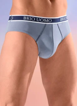 Herren brio Viererpack Slips mit Elastikbund